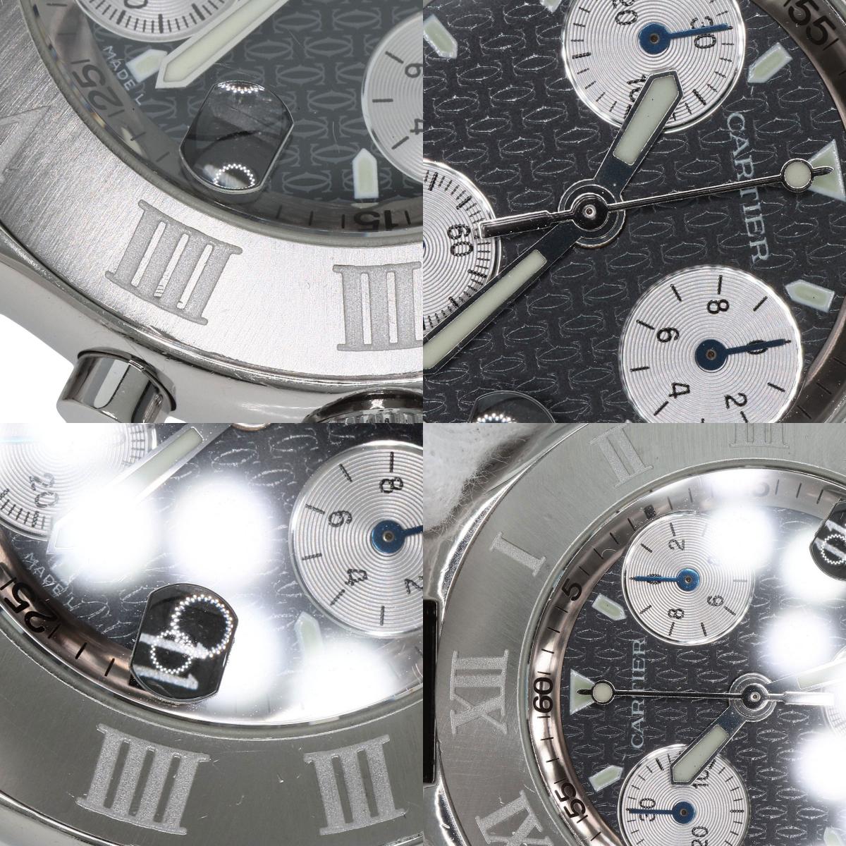 CARTIER CHRONOSCAPH DATE Watches W10172T2 Stainless Steel/Stainless Steel mens