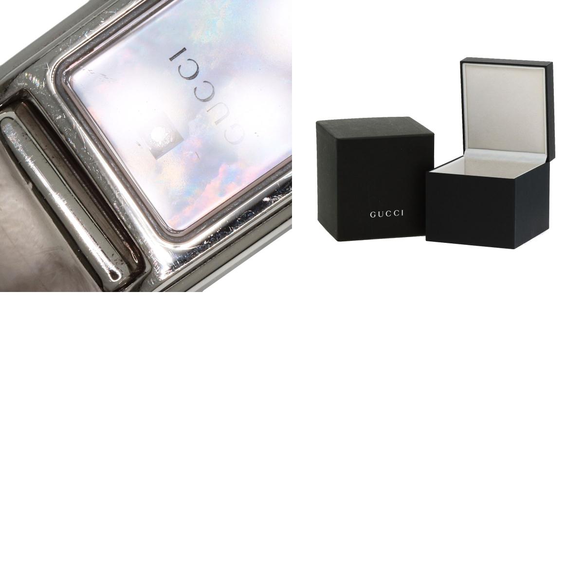 GUCCI Square face 1P Diamond Watches 1500L Stainless Steel/Stainless Steel Ladies