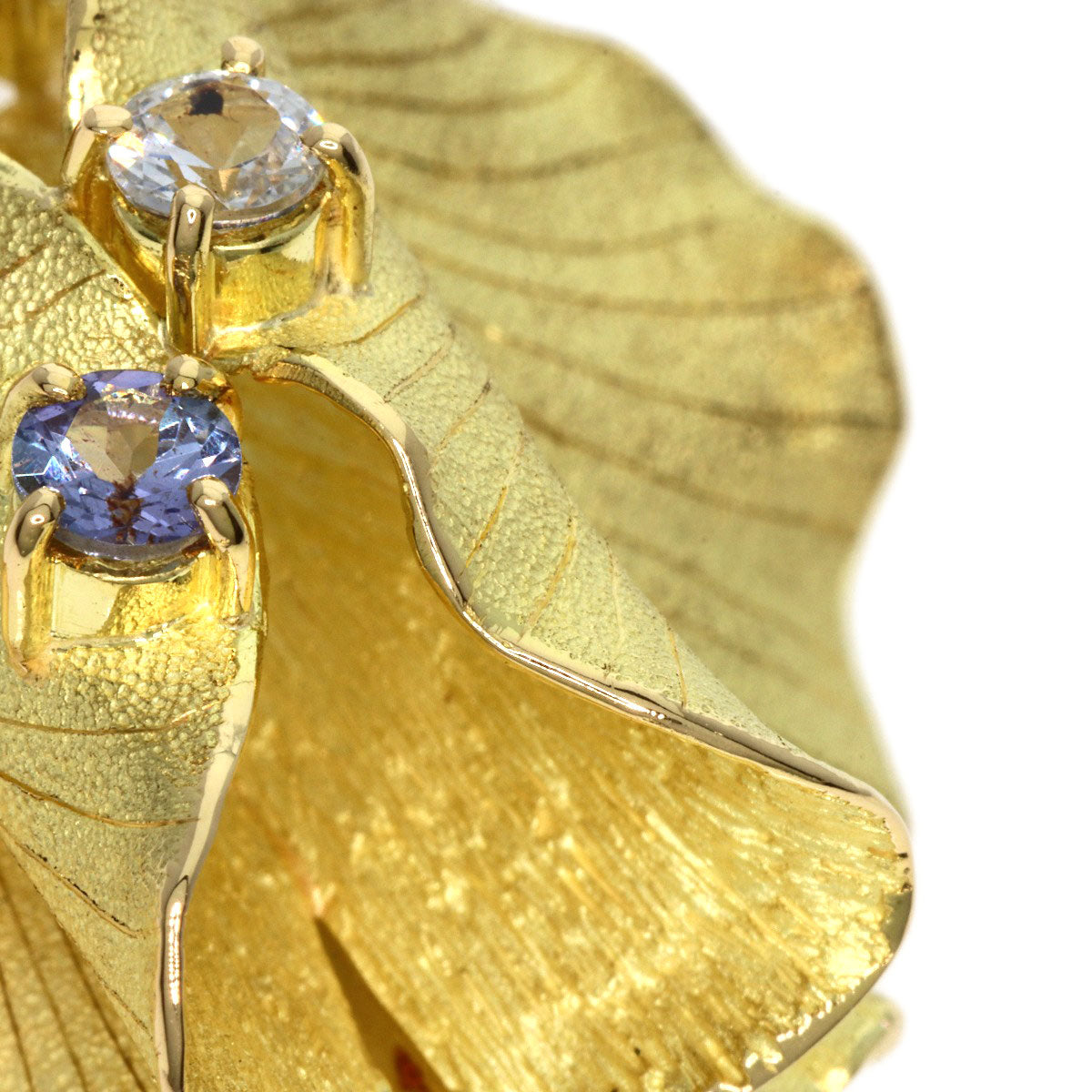 IKEDA KEIKO Pendant top Multi-Color Stone Diamond Brooch 2WAY K18 Yellow Gold Ladies
