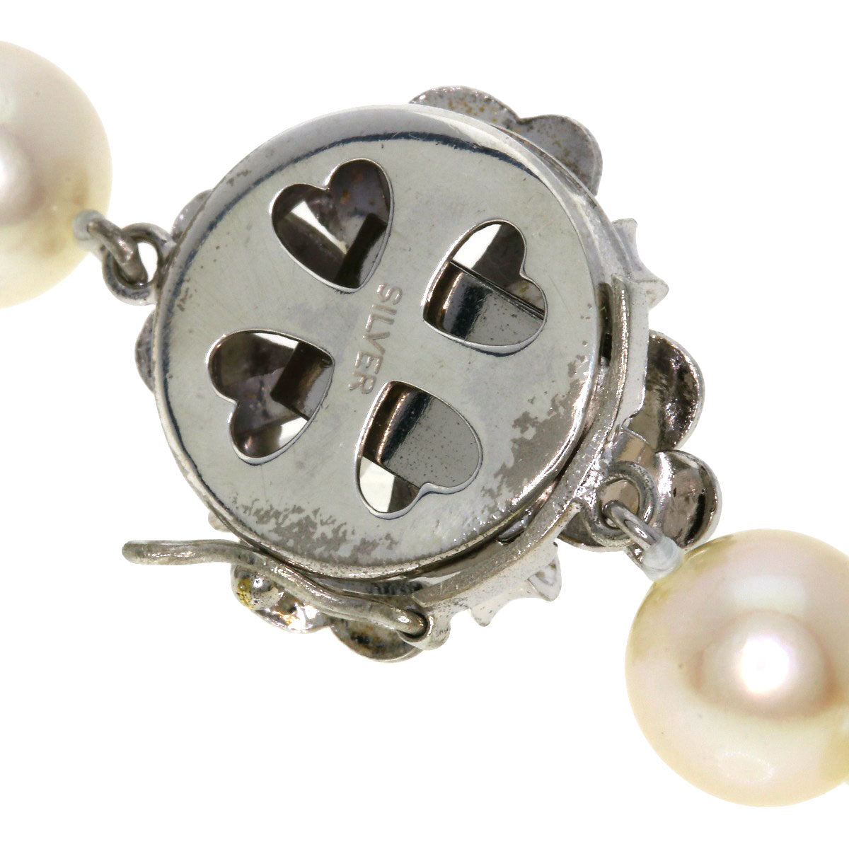 Akoya pearl Pearl Necklace Silver 42.3g Ladies