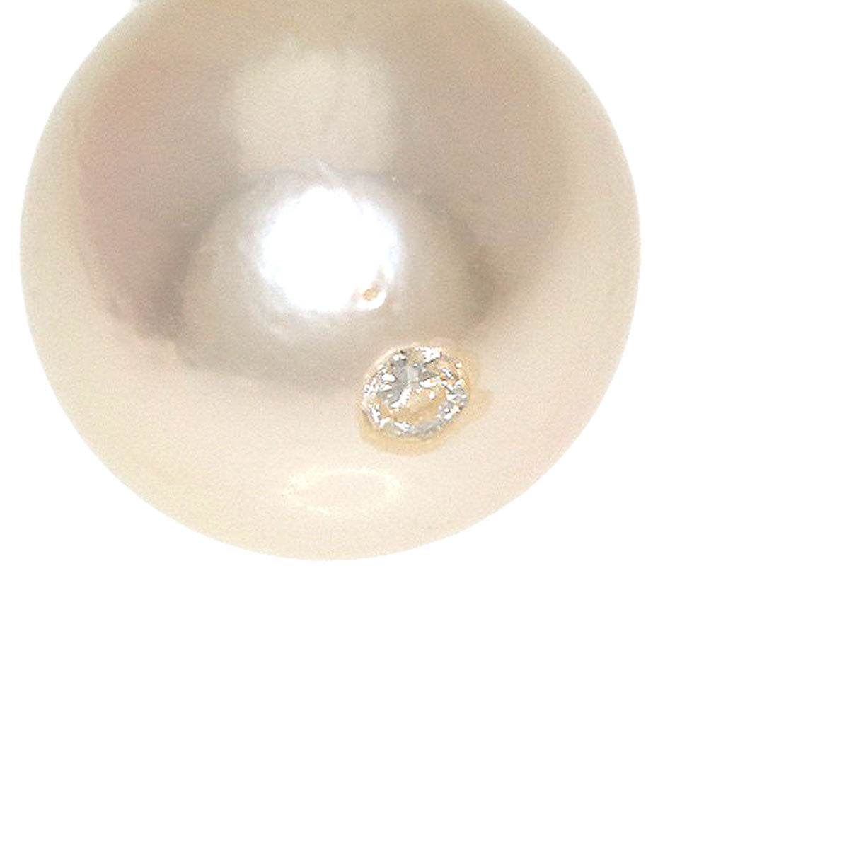 Pearl Pearl earring K14 White Gold 2g Ladies