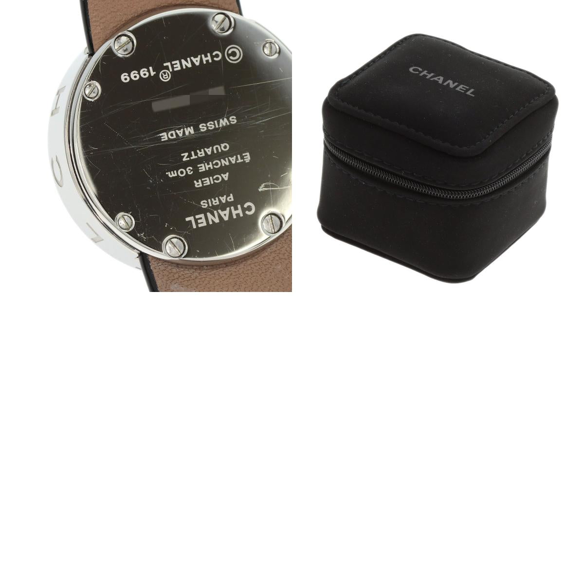 CHANEL La Ronde Watches H0579 Stainless Steel/Leather Ladies