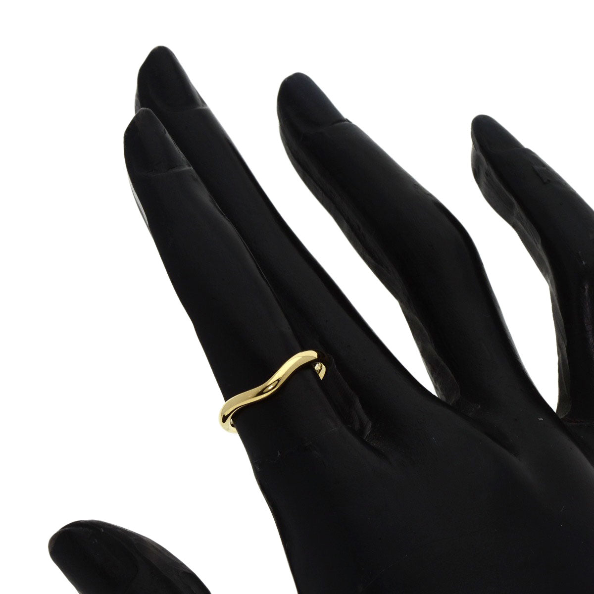 TIFFANY&Co. Ring Curved band K18 Yellow Gold Ladies