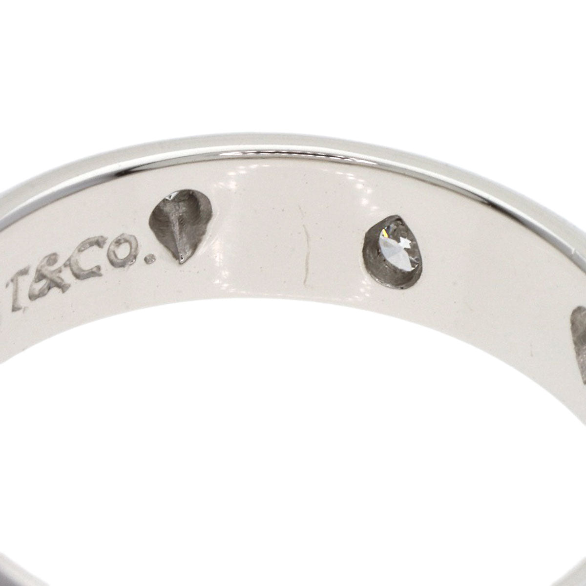 TIFFANY&Co. Ring Dots Diamond Platinum PT950 Ladies