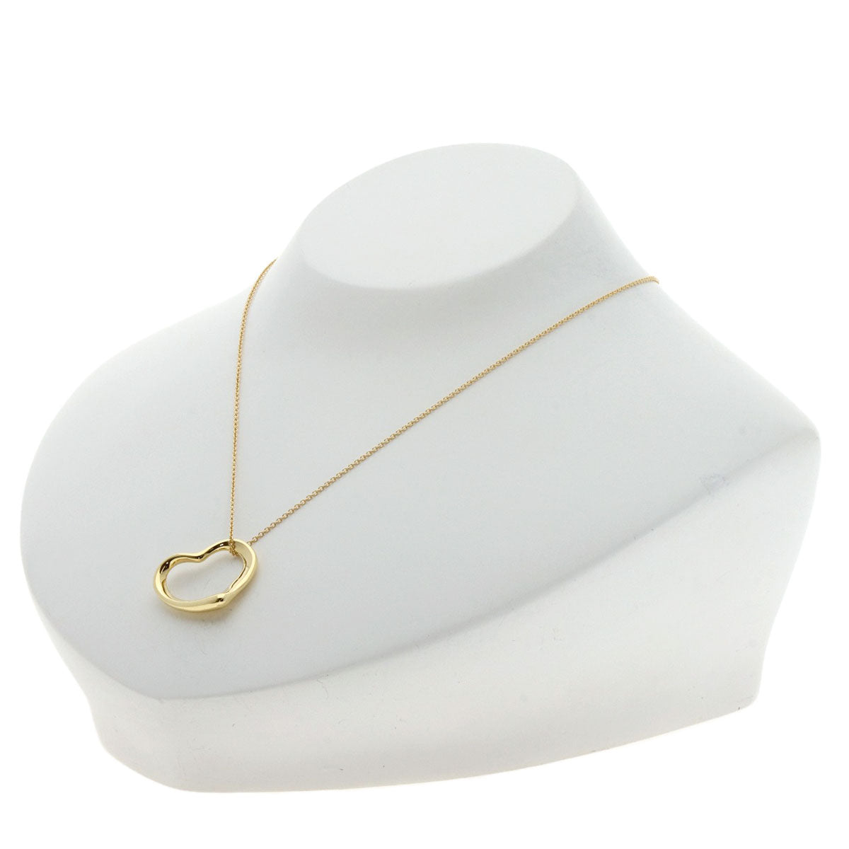 TIFFANY&Co. Necklace Open heart K18 Yellow Gold Ladies