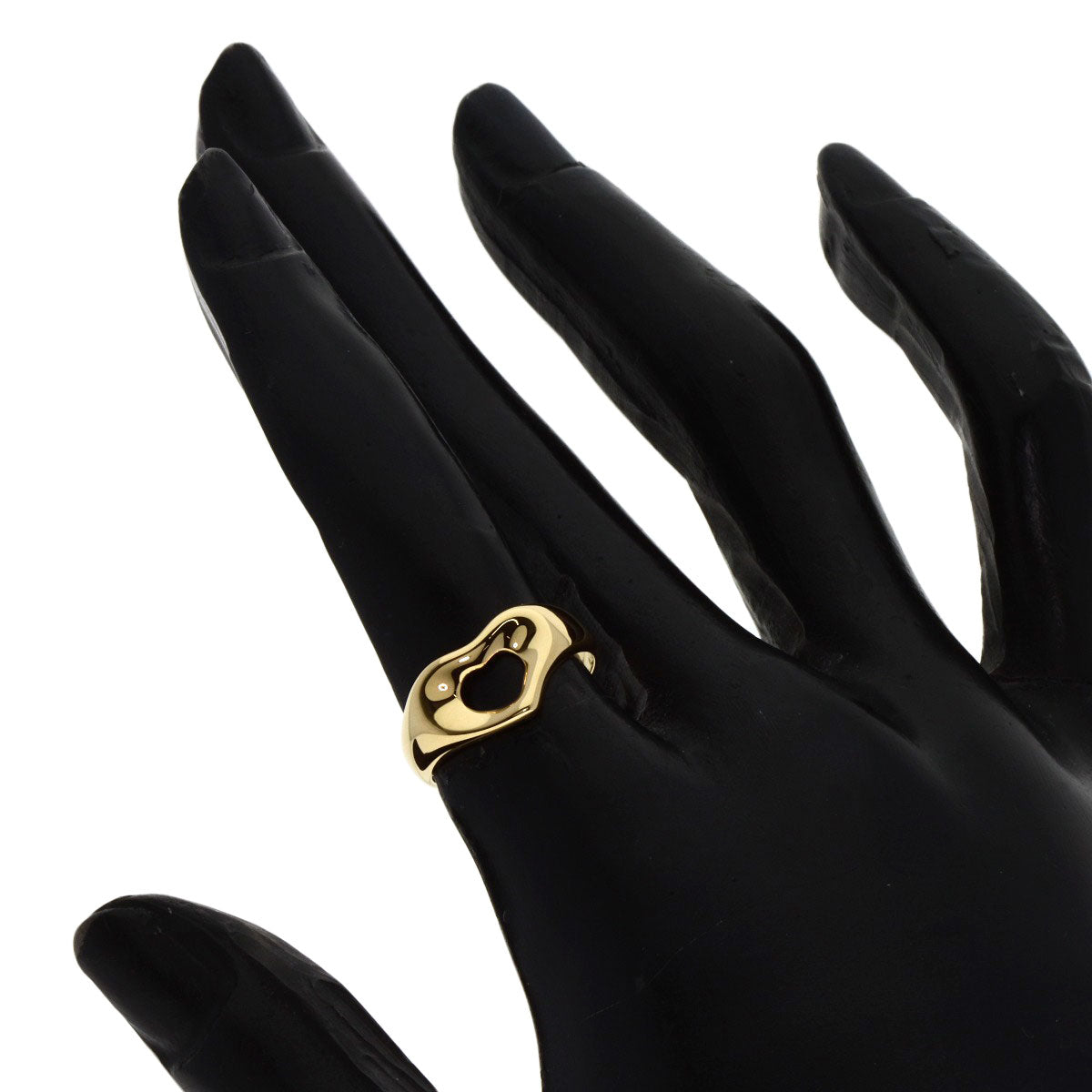 TIFFANY&Co. Ring Open heart K18 Yellow Gold Ladies