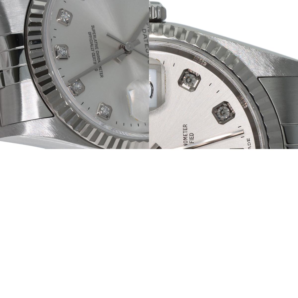 ROLEX DATEJUST 10P Diamond Watches 16234G Stainless Steel/Stainless Steel mens