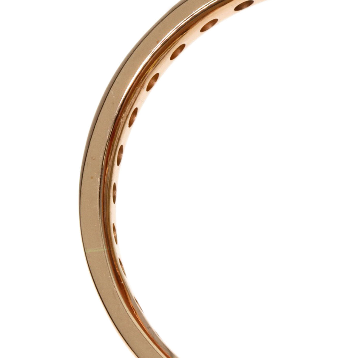 1ct Diamond 3 stations Ring K18 Yellow Gold 18K Pink Gold 8.63g Ladies