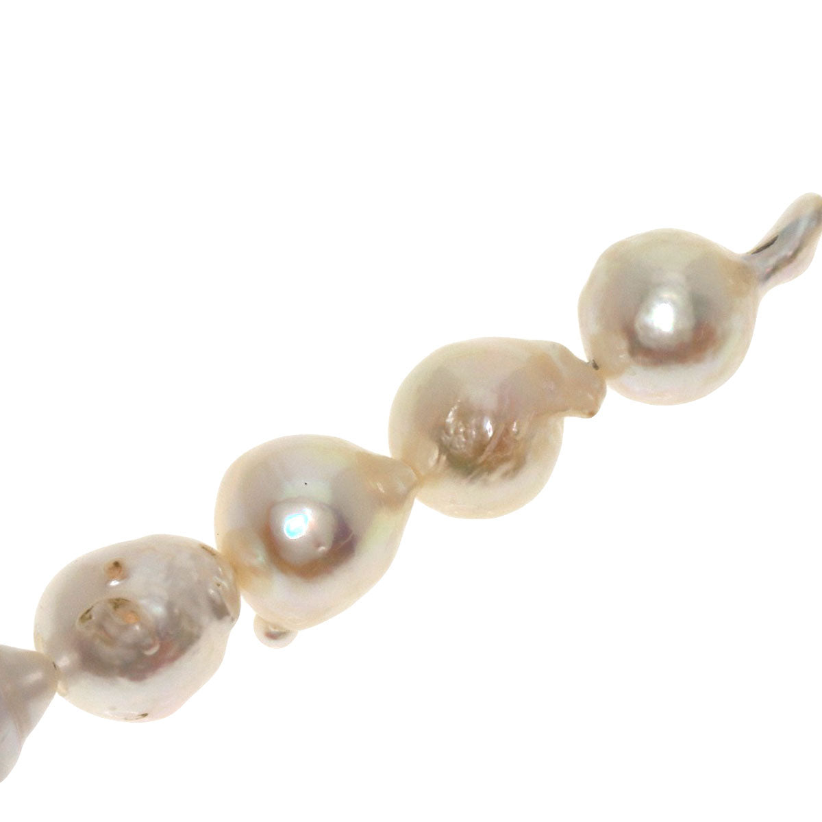 Akoya Baroque Pearl Pearl Necklace Silver 73g Ladies