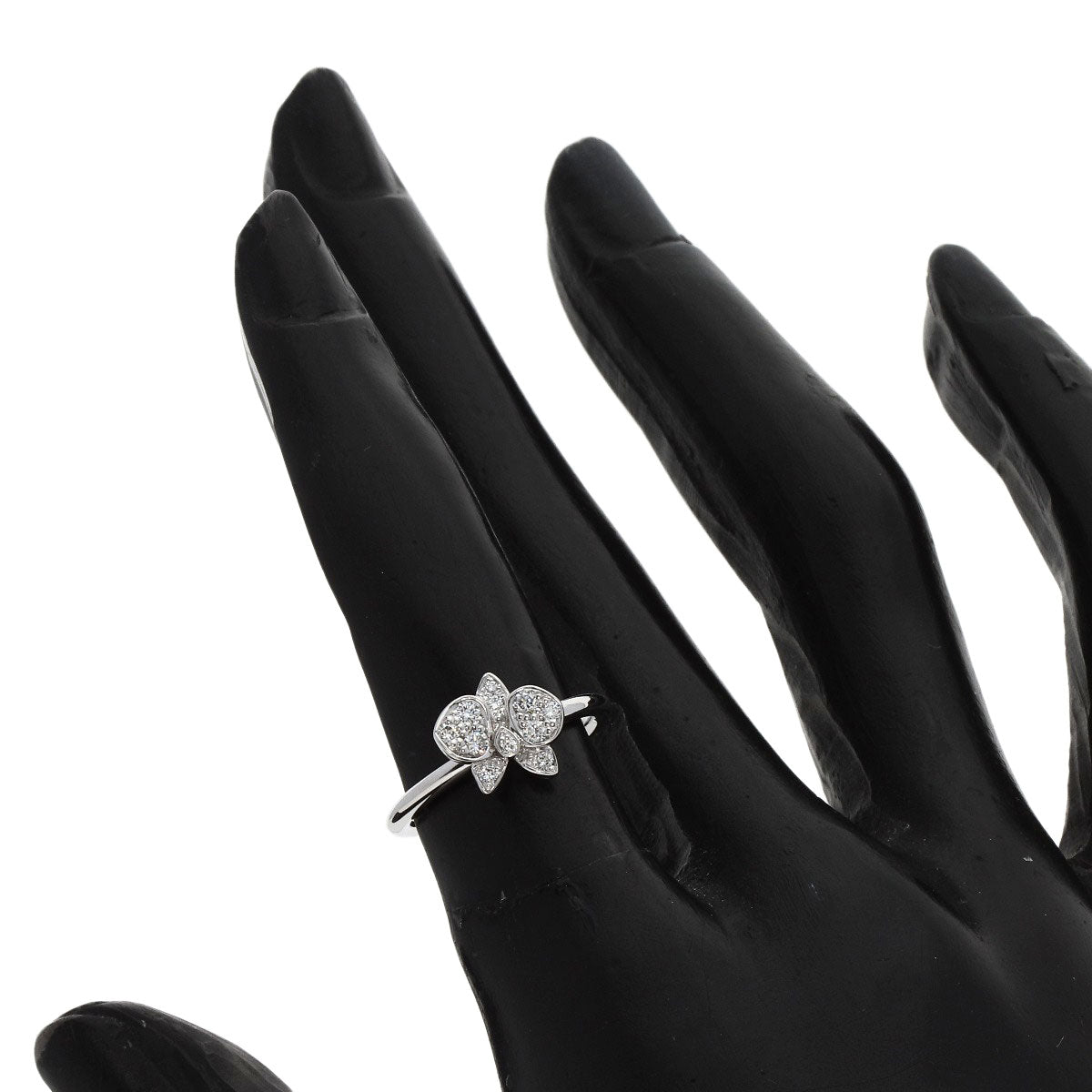 カルティエ カレス ドルキデ ダイヤモンド #47 リング・指輪 K18ホワイトゴールド レディース 【中古】【CARTIER】