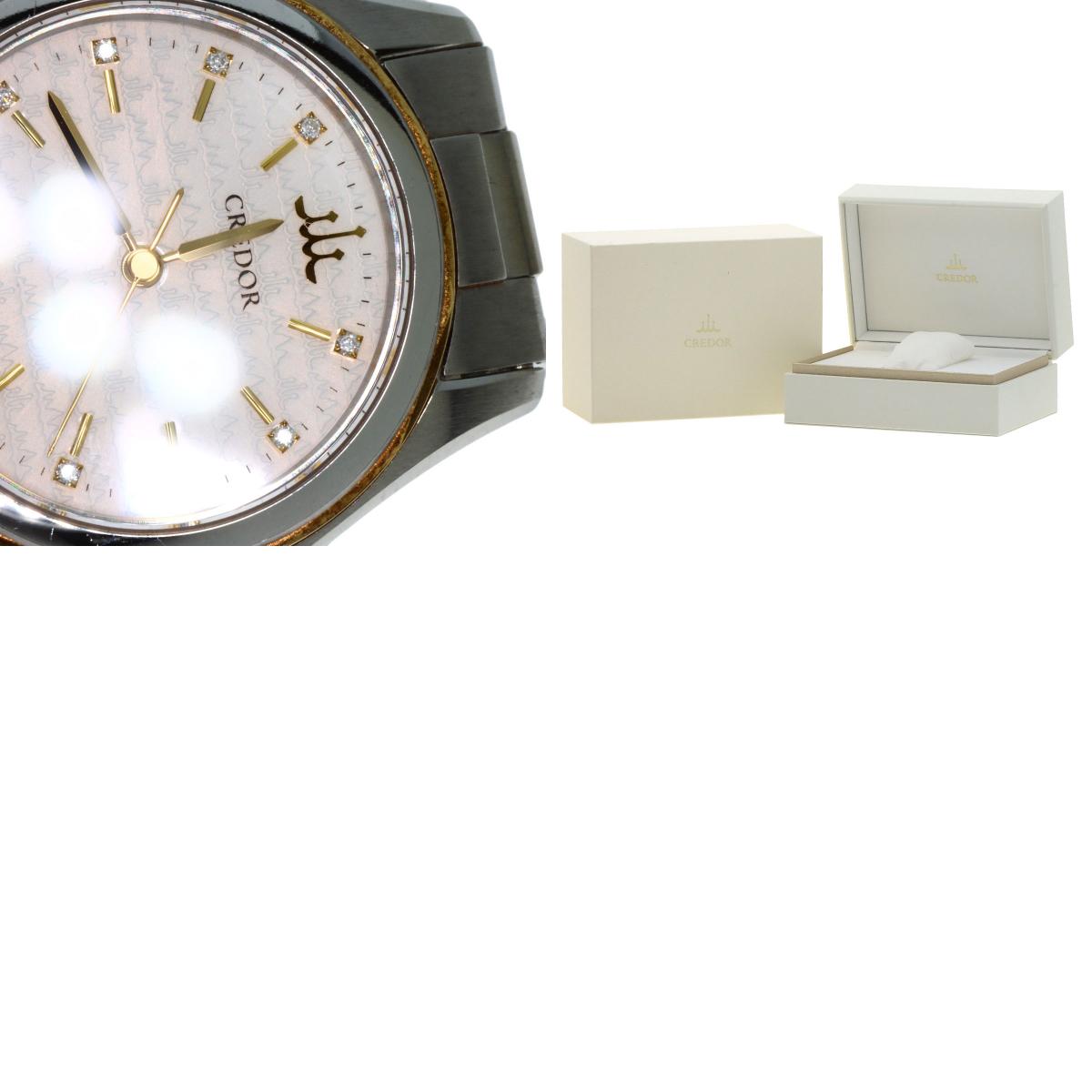 SEIKO CREDOR Signo GSAS058 Watches GSAS058 Stainless Steel/SSxK18YG Ladies