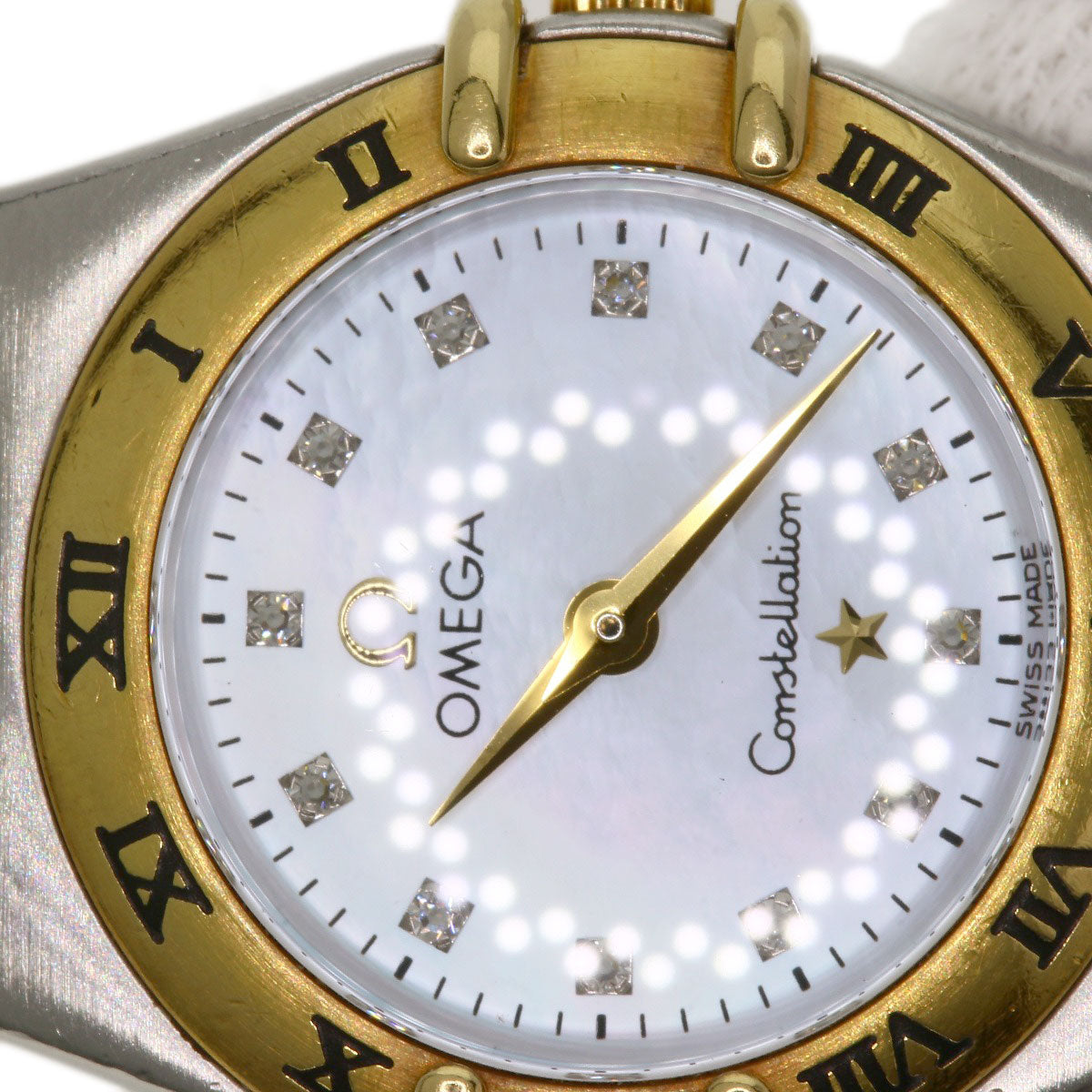 OMEGA Constellation Mini 12P Diamond Watches 1262.75 Stainless Steel/SSxK18YG Ladies