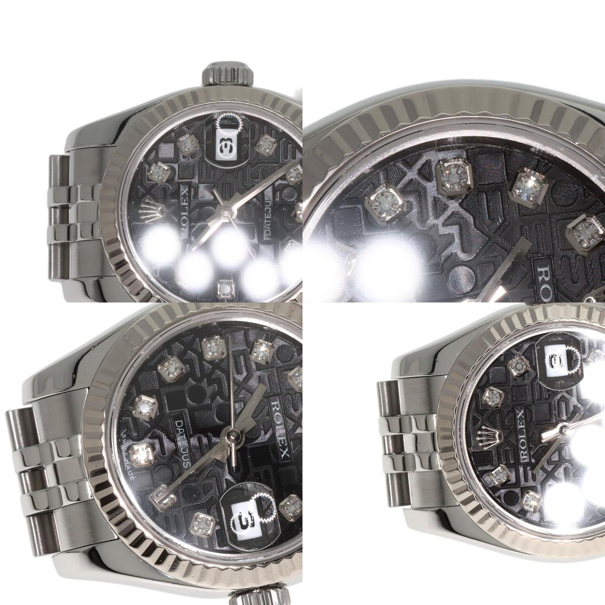 ROLEX DATEJUST 10P Diamond Watches 179174G Stainless Steel/Stainless Steel Ladies