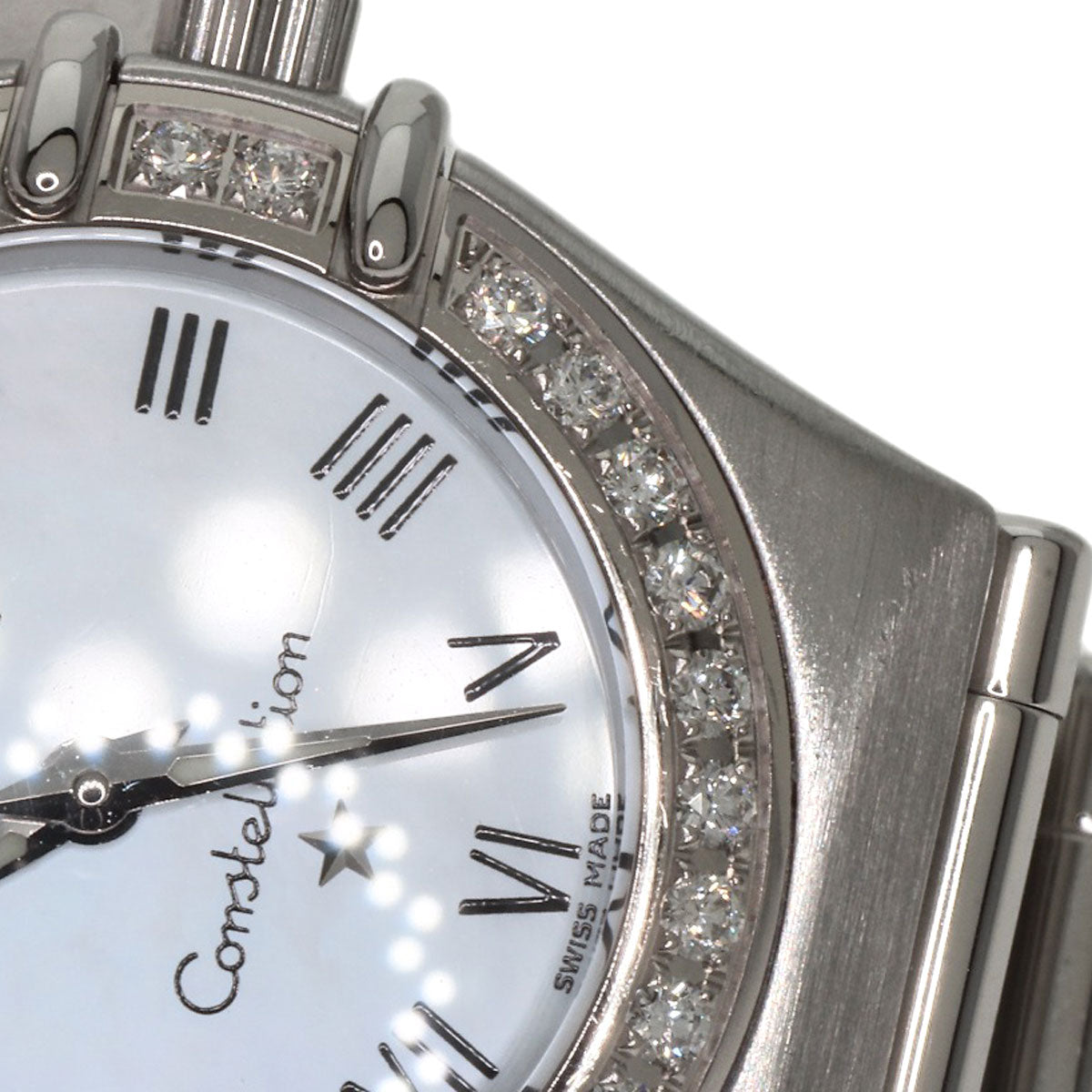 OMEGA Constellation Mini Diamond Watches 1466.61 Stainless Steel/Stainless Steel Ladies