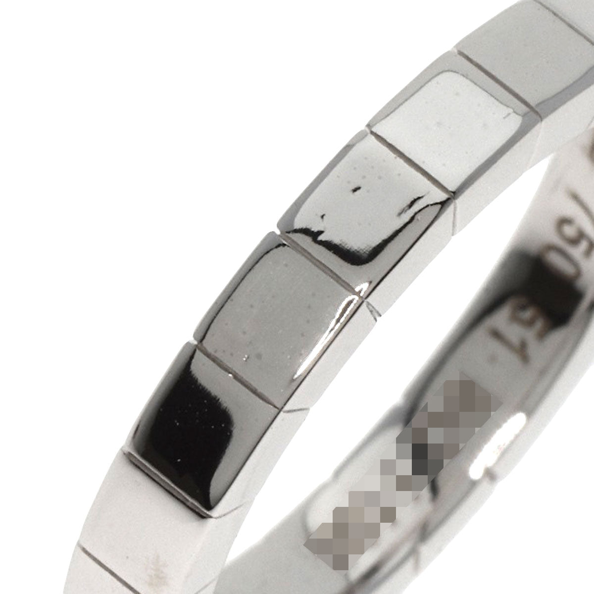 CARTIER Ring Laniere # 51 K18 White Gold Ladies
