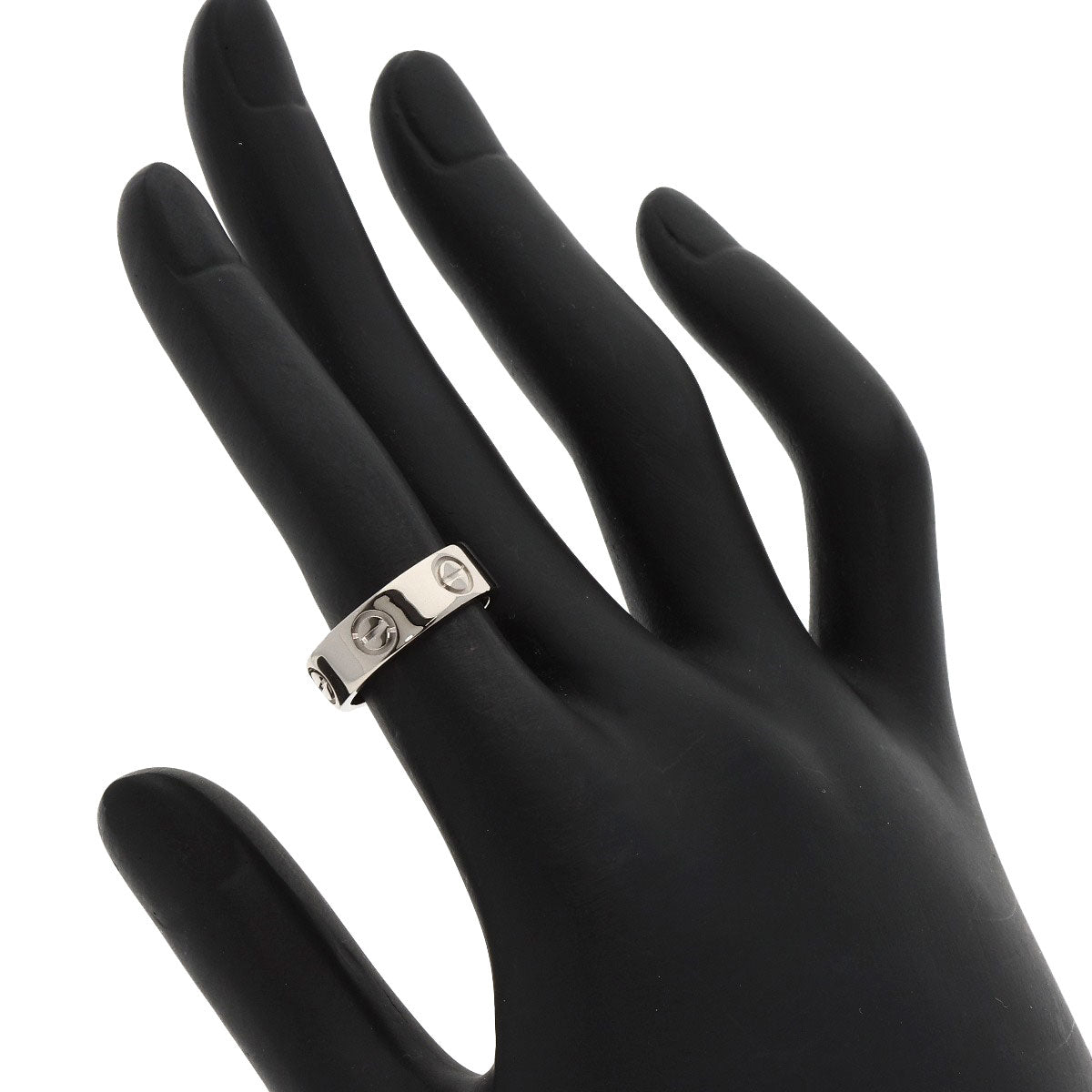 CARTIER Ring love ring #48 K18 White Gold Ladies