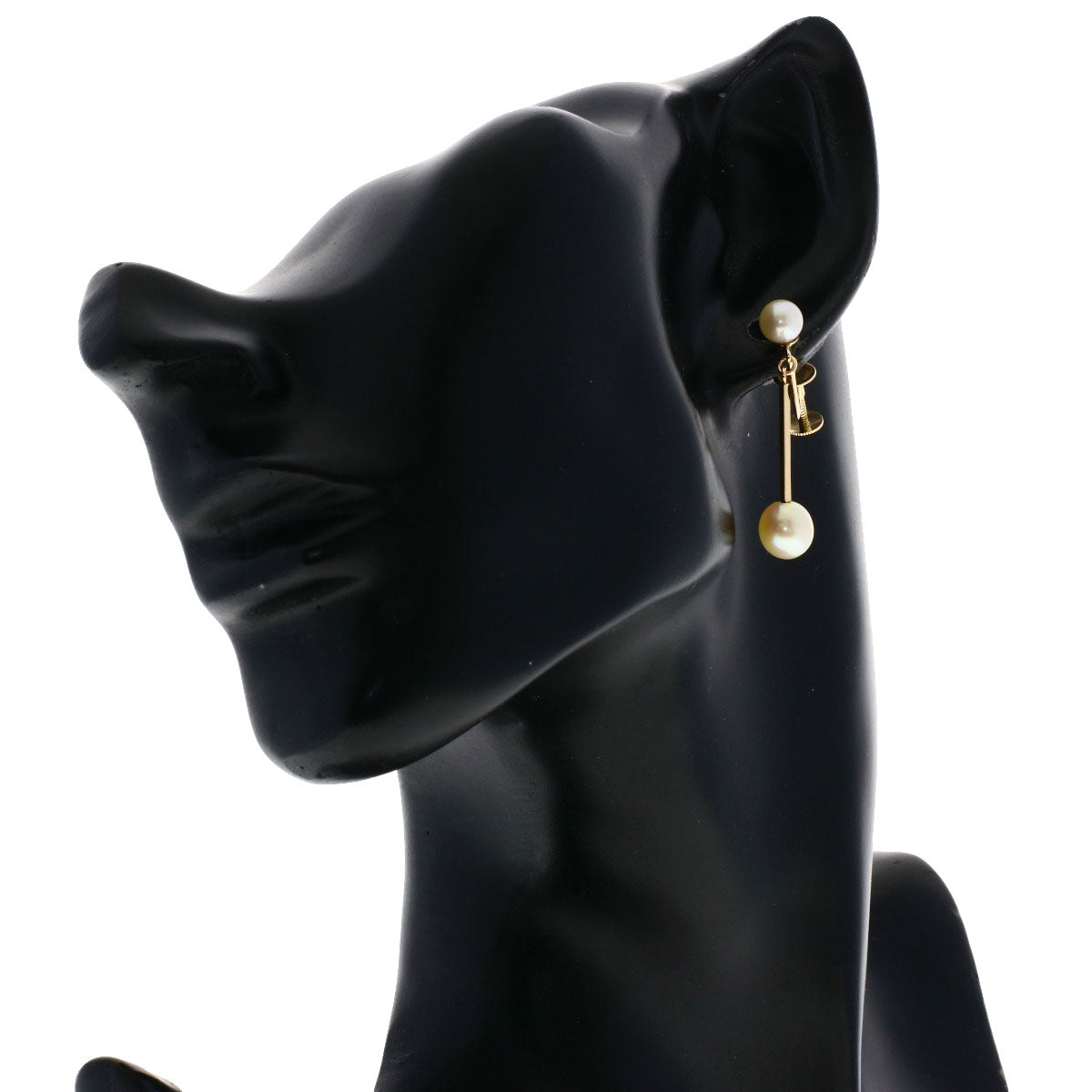 Pearl Pearl Earring K14 Pink Gold 3.3g Ladies