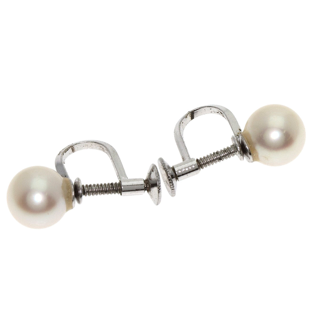 Akoya pearl Pearl Earring 2 piece set Necklace Silver 35.2g Ladies