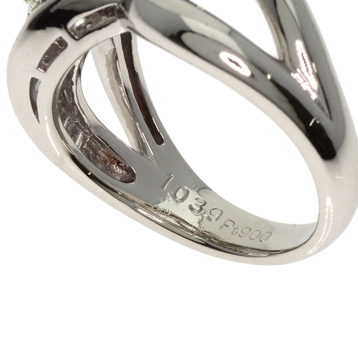 1.039ct Diamond Ring Platinum PT900 9.6g Ladies