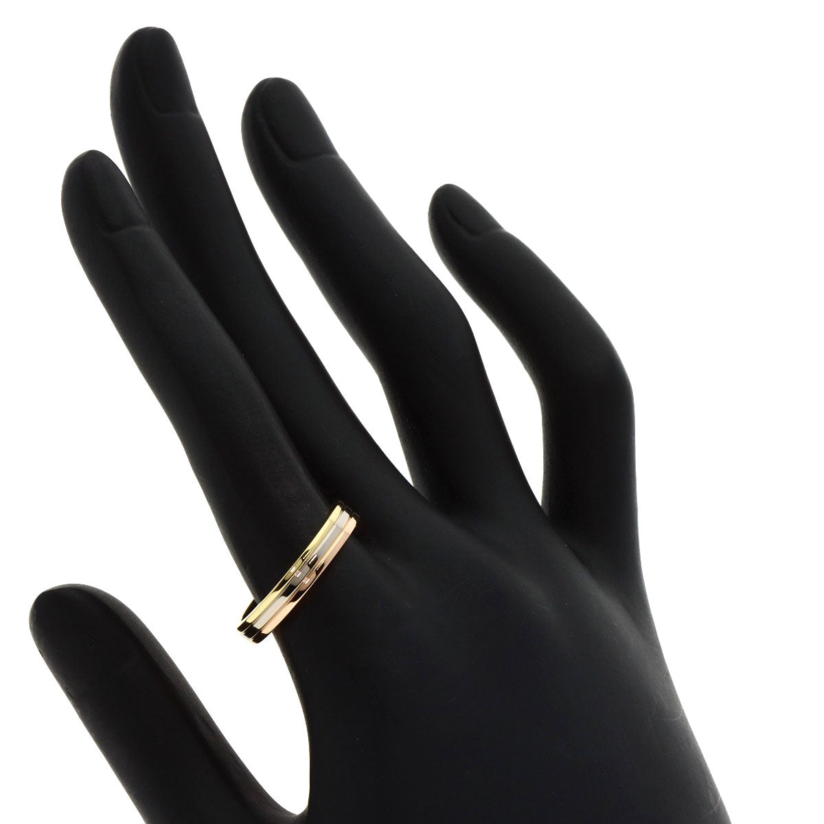 カルティエ スリーカラー #56 リング・指輪 K18イエローゴールド/K18WG/K18PG レディース 【中古】【CARTIER】