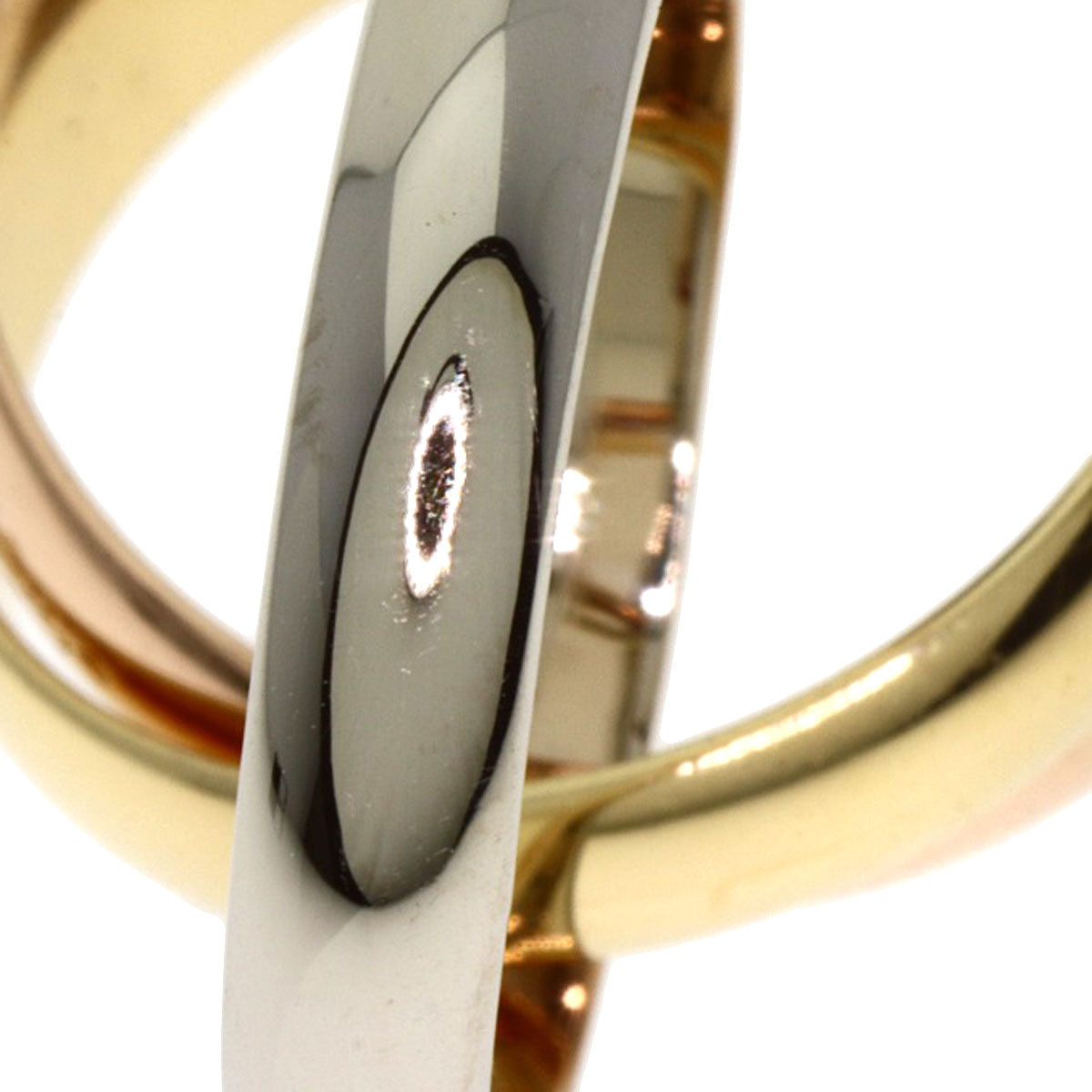 CARTIER Ring Trinity #50 K18 Yellow Gold K18 White GoldLadies