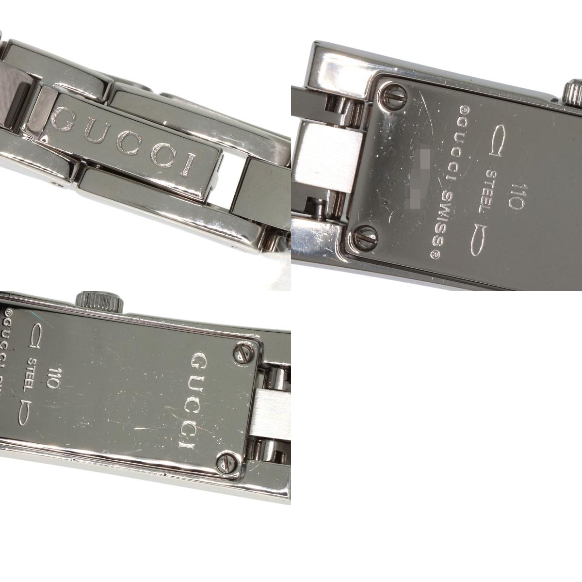 GUCCI Square face Watches 110 Stainless Steel/Stainless Steel Ladies