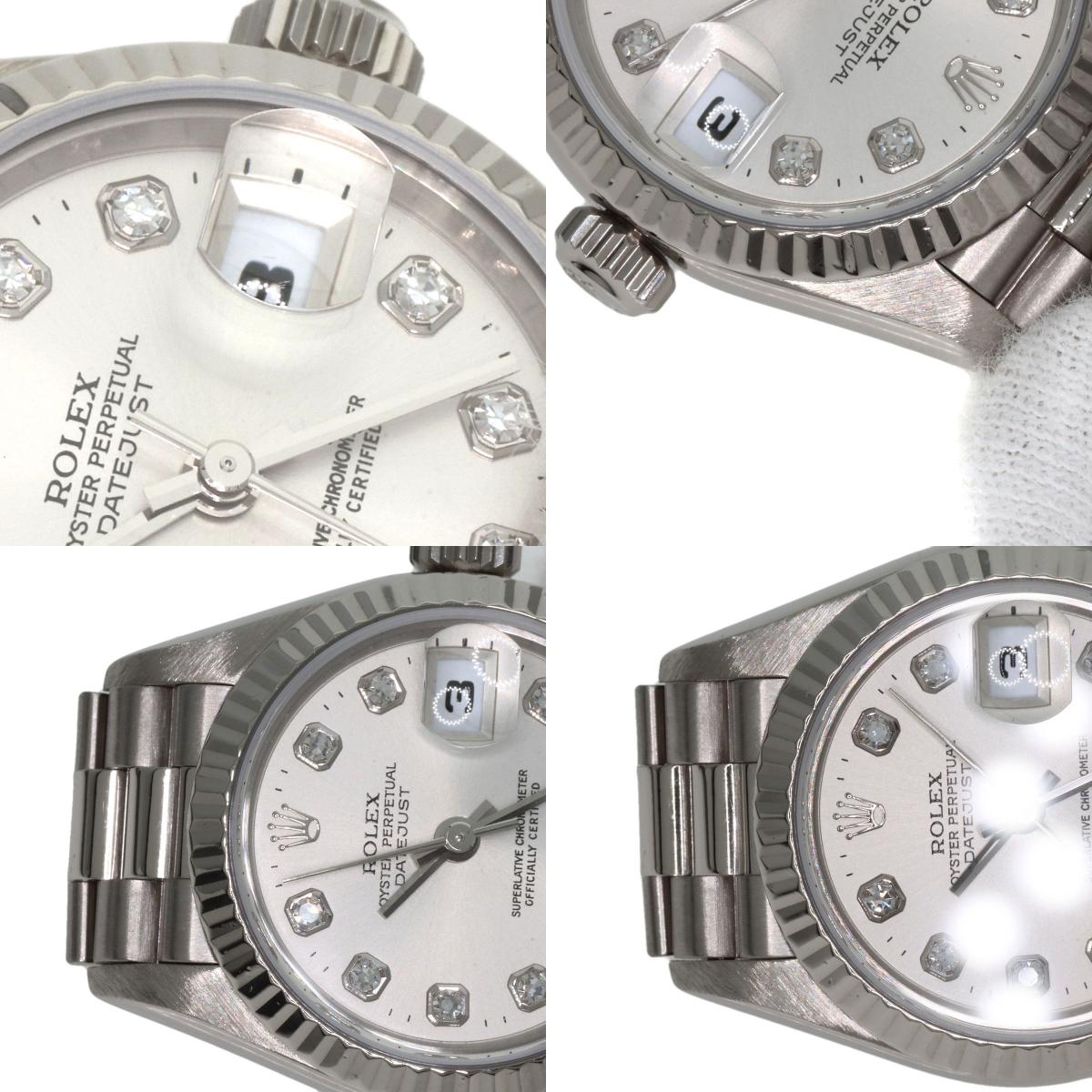 ROLEX DATEJUST 10P Diamond Watches 79179G K18 White Gold/K18 White Gold Ladies