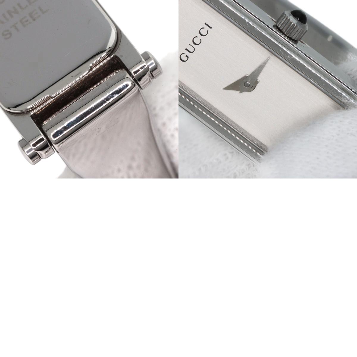 GUCCI Square face Watches 1500L Stainless Steel/Stainless Steel Ladies