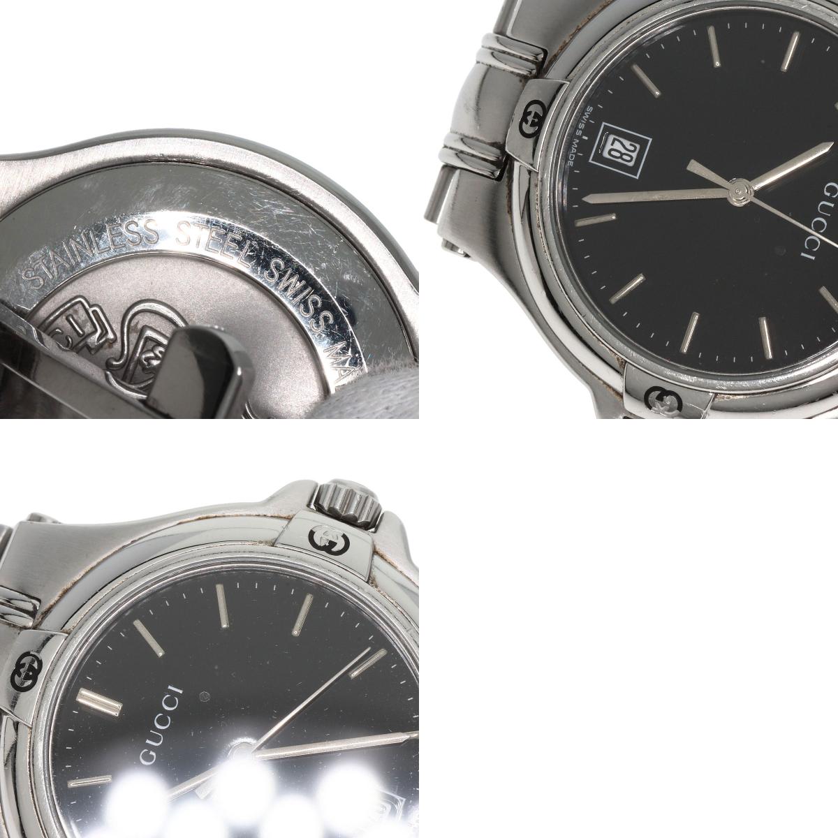 GUCCI Double G Watches 9040M Stainless Steel/Stainless Steel mens