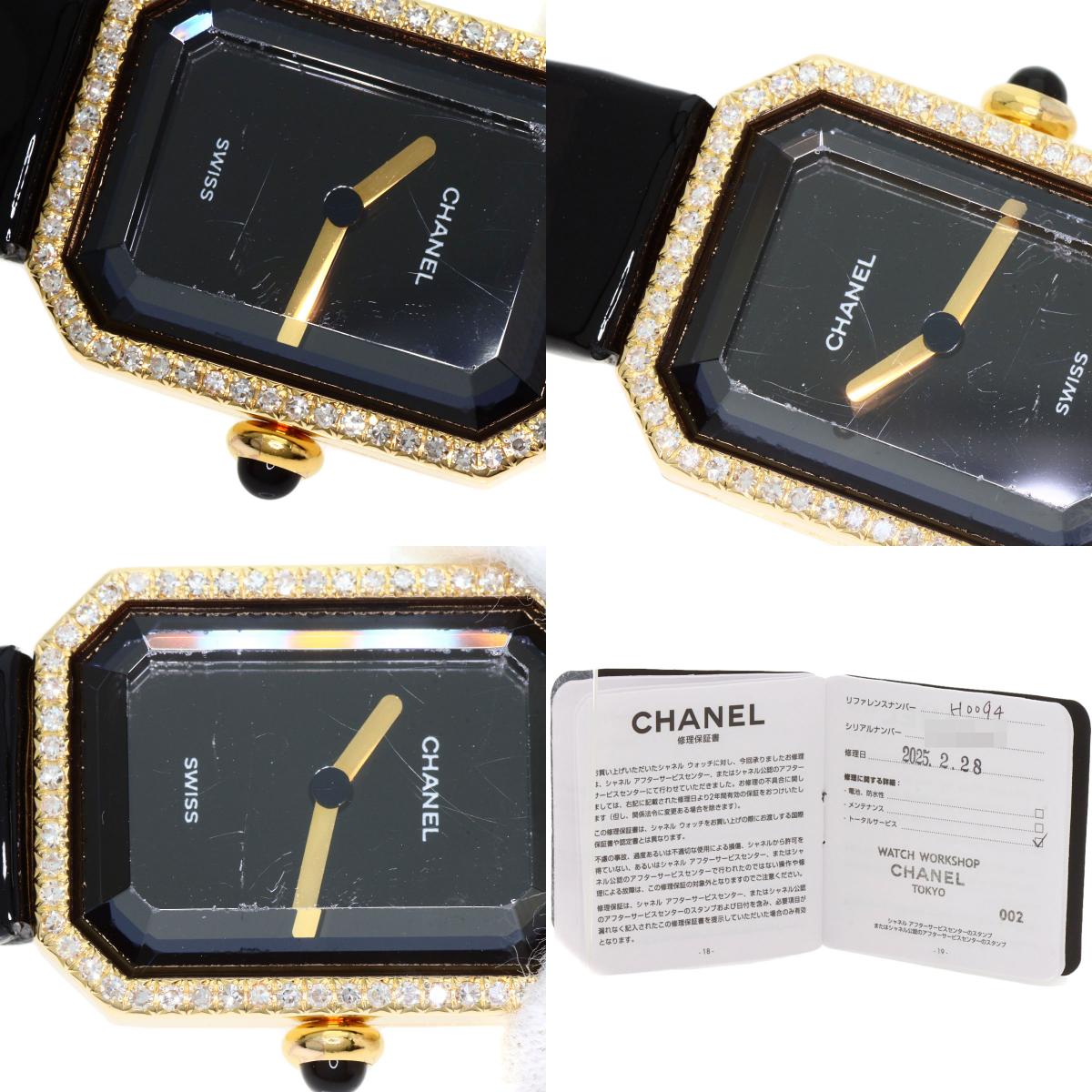 CHANEL Premiere Watches H0094 K18 Yellow Gold/Leather Ladies