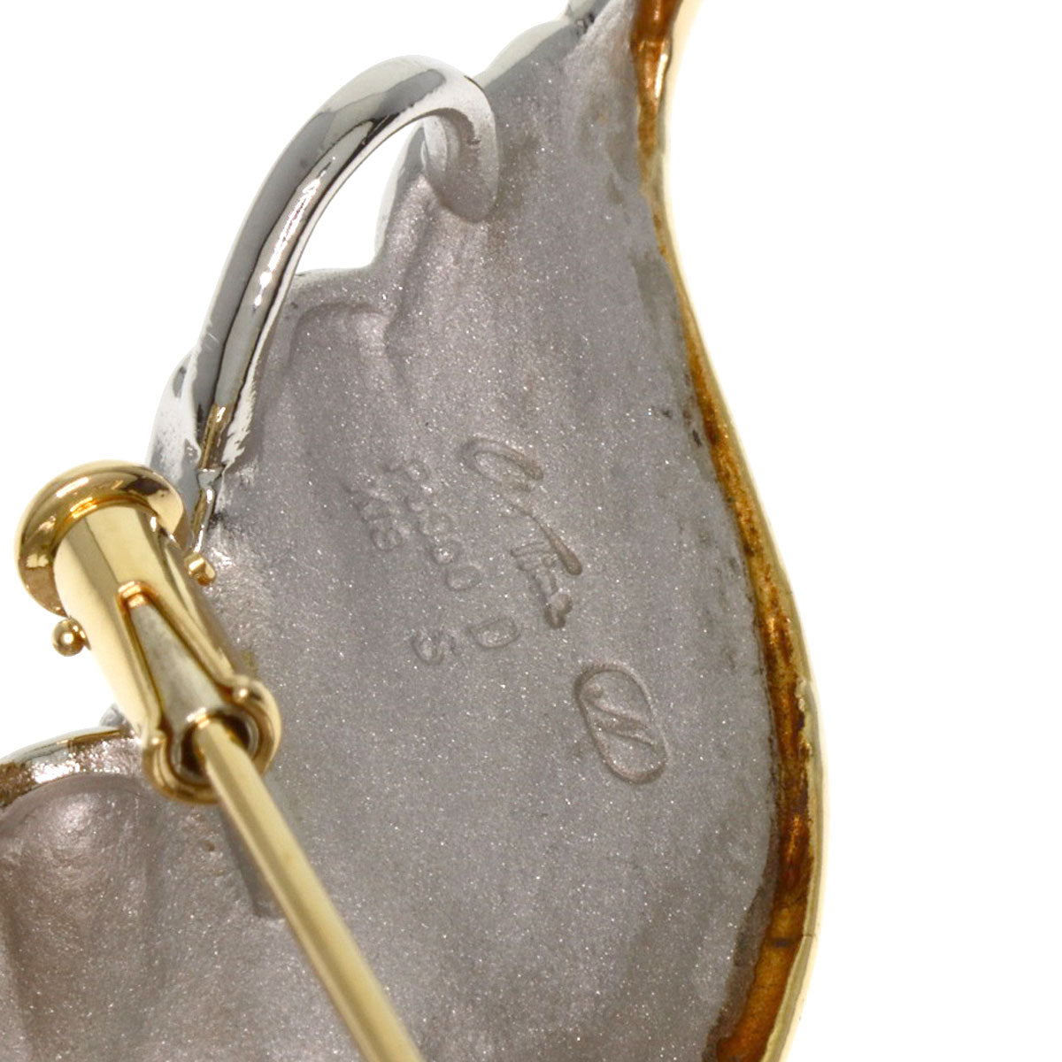 NOBUKO ISHIKAWA Brooch as time Swan Green Chalcedony Sapphire Diamond Platinum PT900 18K Yellow GoldLadies