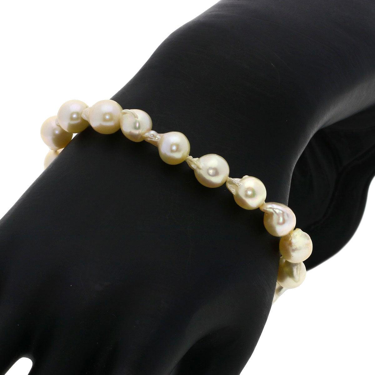 Baroque Pearl Bracelet 2-piece set Necklace Silver 87.5g Ladies