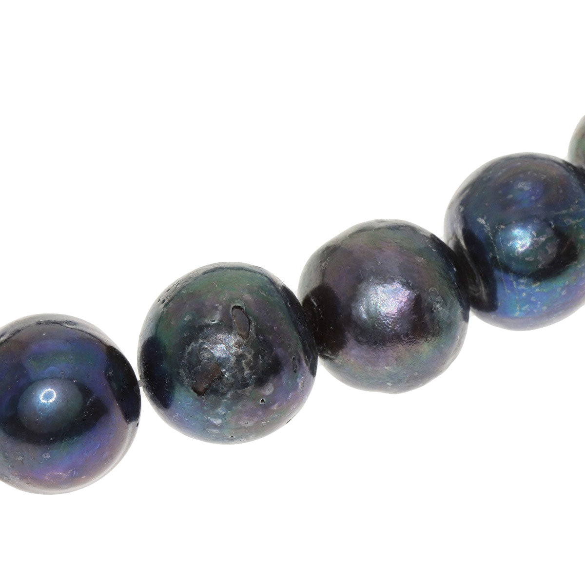 Pearl Earrings 2-piece set Dyed Necklace Silver 97.4g Ladies