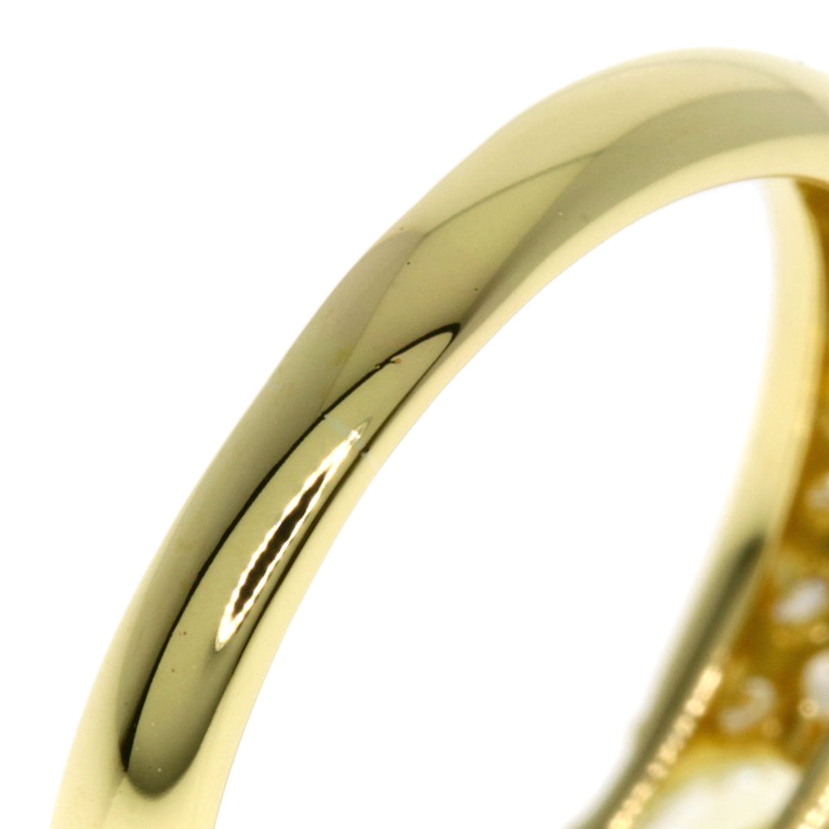 0.83ct Diamond Ring K18 Yellow Gold 3.7g Ladies