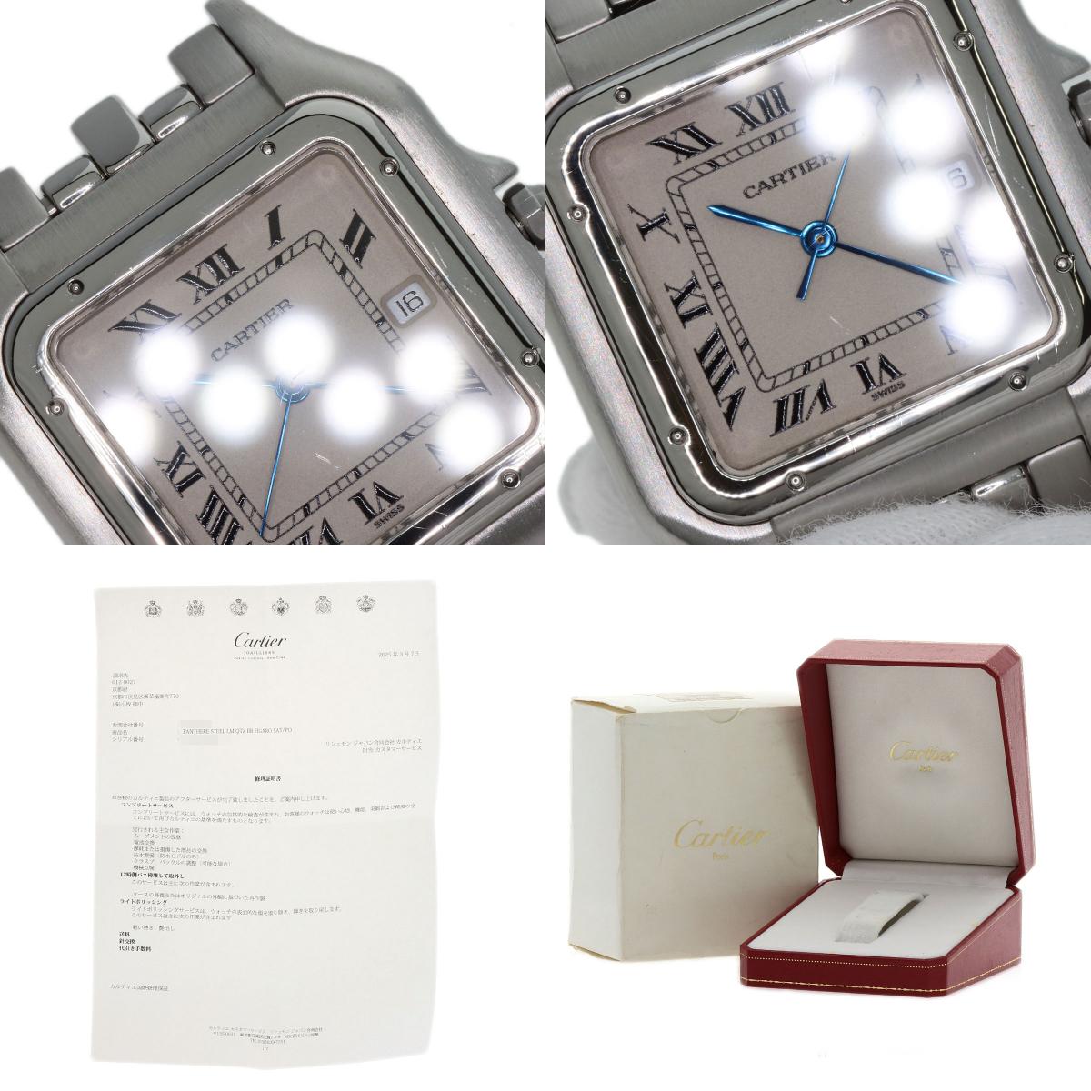 カルティエ W25032P5 パンテールLM 腕時計 ステンレススチール/SS メンズ 【中古】【CARTIER】