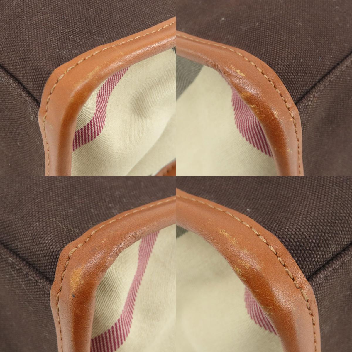 バーバリー ロゴ トートバッグ キャンバス レディース 【中古】【BURBERRY】