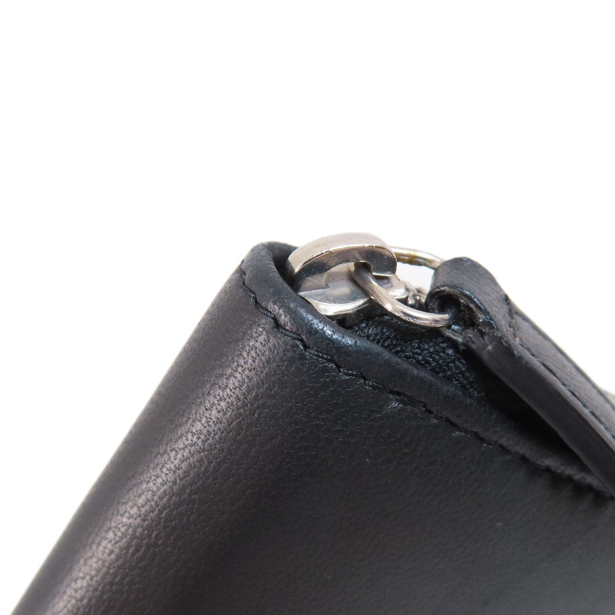 CHANEL Long wallet (with coin pocket) COCO Mark SilverHardware Leather Ladies