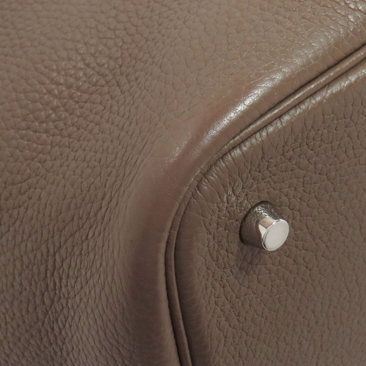 HERMES Handbag Picotin Lock MM Etoupe SilverHardware Taurillon Clemence Ladies