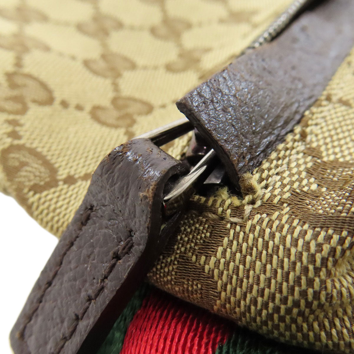 GUCCI 28566 Hip bag, waist bag GG Canvas Ladies