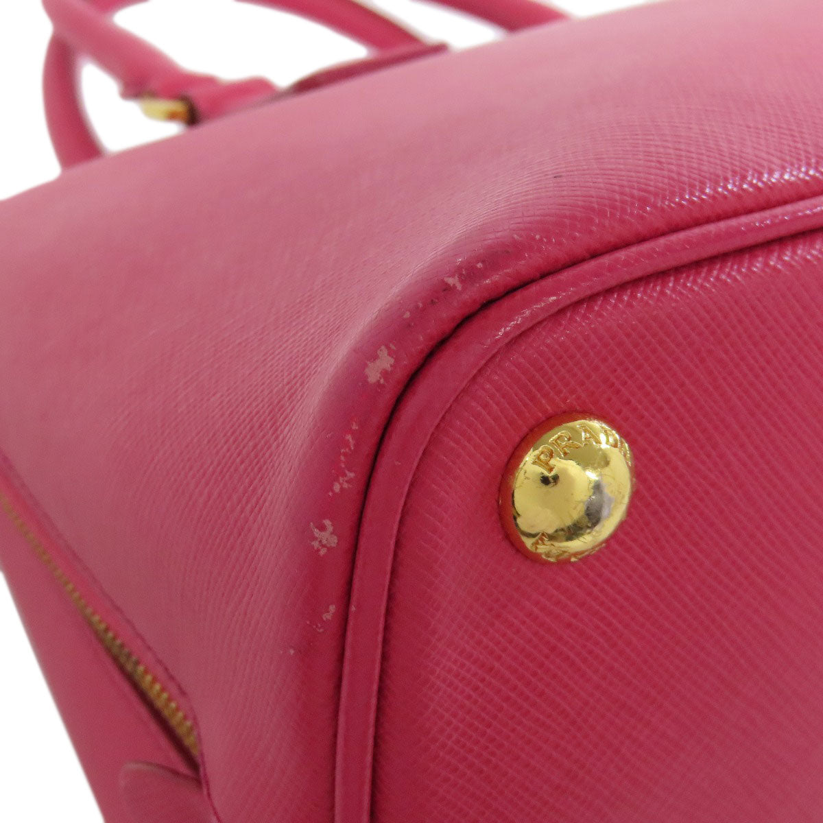 PRADA BL0837 Handbag Logo Hardware 2WAY Safiano Ladies