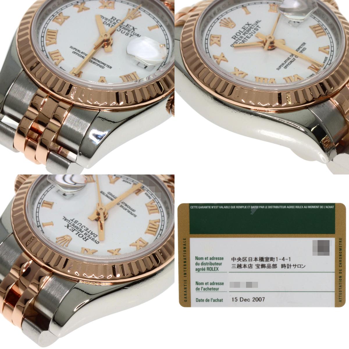 ROLEX Datejust Watches 179171 Stainless Steel/SSxK18PG Ladies