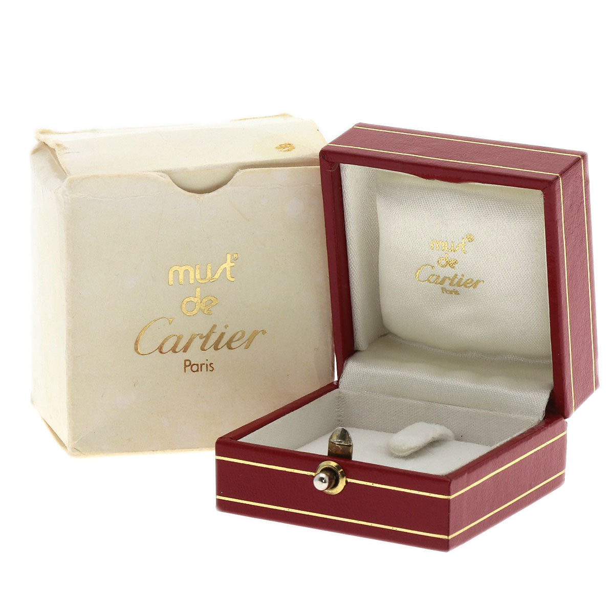 CARTIER Ring love ring #52 K18 White Gold Ladies