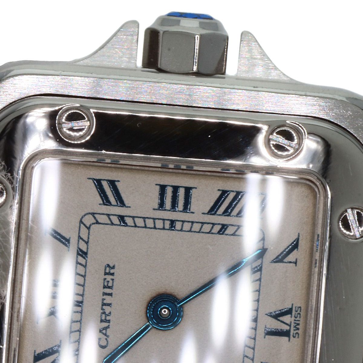 CARTIER Santosgalbe SM Watches W20017D6 Stainless Steel/Stainless Steel Ladies