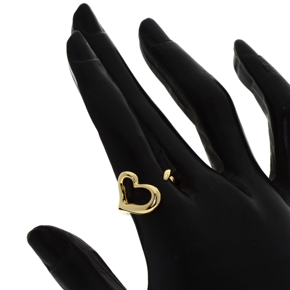 TIFFANY&Co. Ring Open heart K18 Yellow Gold Ladies