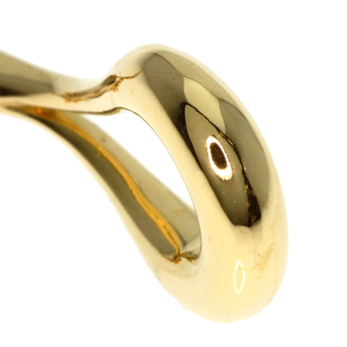TIFFANY&Co. Necklace open teardrop K18 Yellow Gold Ladies