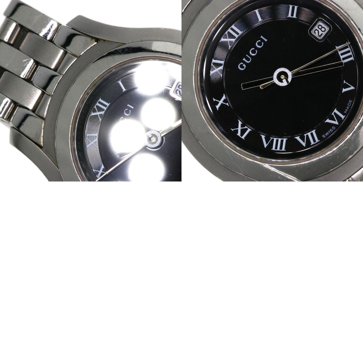 GUCCI Round face Watches 5500L Stainless Steel/Stainless Steel Ladies