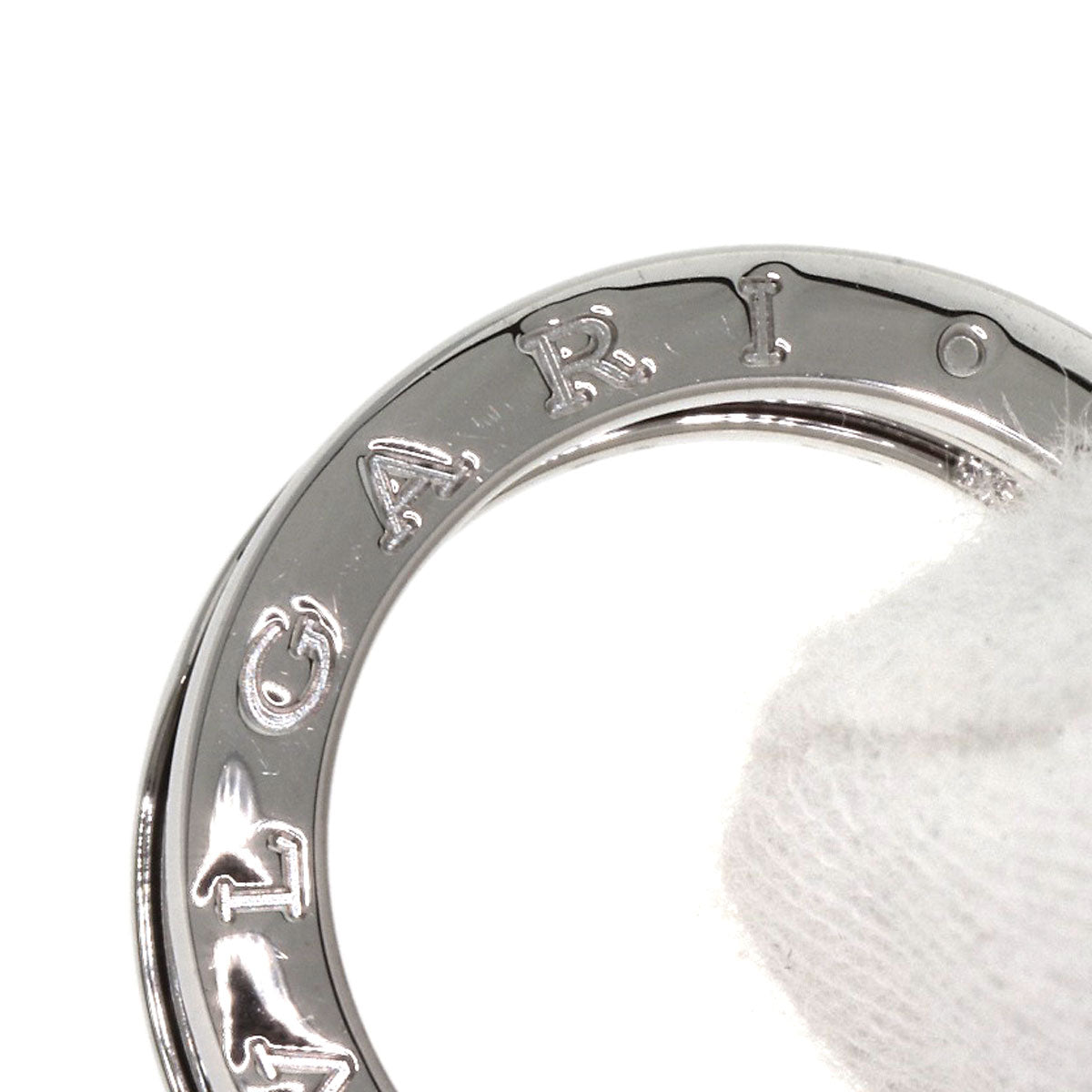 BVLGARI Ring B.zero1 4 band black lacquer #57 K18 White Gold Ladies