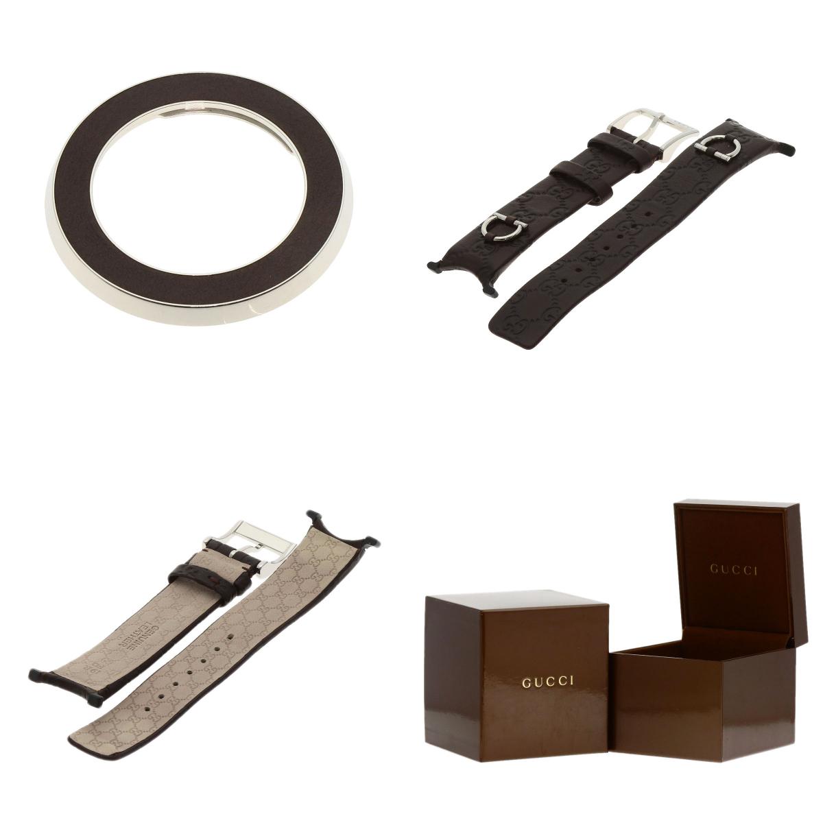 GUCCI You play Watches 129.4 Stainless Steel/Leather mens