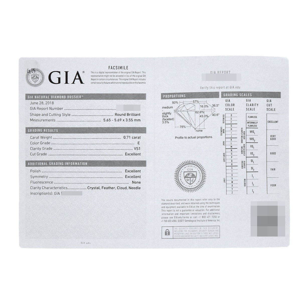 GRAFF Ring Legacy Round Diamond Platinum PT950 Ladies