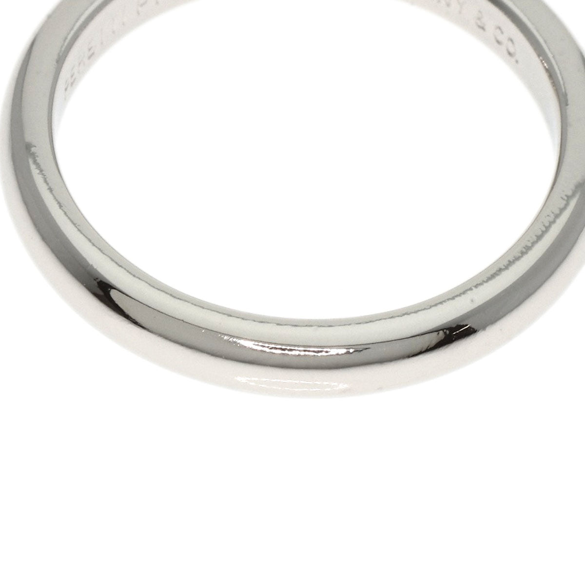 TIFFANY&Co. Ring Stacking band 1P Diamond Platinum PT950 Ladies